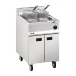 Lincat Opus 800 Single Tank Twin Basket Free Standing Gas Fryer 600mm OG8107