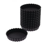Matfer Bourgeat Exoglass Round Fluted Tartlet Mould 100mm (12 pack)