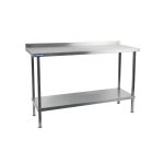Vogue Stainless Steel Wall Table with Upstand