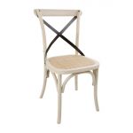 Bolero Bentwood Chairs with Metal Cross Backrest (2 pack)
