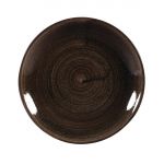 Churchill Stonecast Patina Coupe Plates Black 165mm (12 Pack)