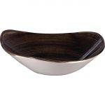 Churchill Stonecast Patina Triangular Bowls Black 235mm (Pack of 12)