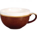 Churchill Monochrome Cappuccino Cup Cinnamon Brown 340ml (12 Pack)