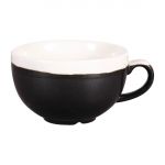 Churchill Monochrome Cappuccino Cup Onyx Black 340ml (12 Pack)