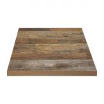 Bolero Pre-Drilled Square Table Top Urban Dark