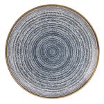 Churchill Studio Prints Homespun Coupe Plates Slate Blue 288mm (Pack of 12)