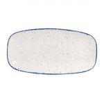 Churchill Stonecast Hints Rectangular Plates Indigo Blue 298mm (12 Pack)