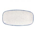 Churchill Stonecast Hints Rectangular Plates Indigo Blue 298mm (Pack of 12)