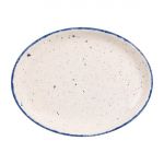 Churchill Stonecast Hints Oval Plates Indigo Blue 254mm (12 Pack)