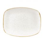 Churchill Stonecast Rectangular Plates Barley White 245 x 355mm