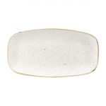 Churchill Stonecast Rectangular Plates Barley White 189 x 355mm