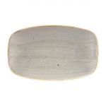 Churchill Stonecast Rectangular Plates Peppercorn Grey 121 x 200mm (Pack of 12)