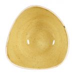 Churchill Stonecast Triangular Bowls Mustard Seed Yellow 153mm (Pack of 12)