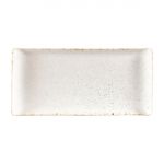 Churchill Stonecast Rectangular Plates Barley White 145 x 300mm