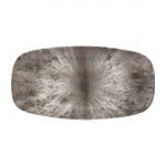 Churchill Studio Prints Stone Rectangular Plates Quartz Black 153 x 298mm (Pack of 12)