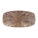 Churchill Studio Prints Stone Rectangular Plates Zircon Brown 153 x 298mm (Pack of 12)