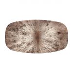 Churchill Studio Prints Stone Rectangular Plates Zircon Brown 189 x 355mm (Pack of 6)