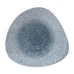 Churchill Studio Prints Raku Triangular Shallow Bowls Topaz Blue 238mm (Pack of 12)