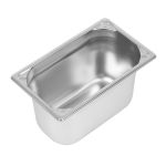 Vogue Heavy Duty Stainless Steel 1/4 Gastronorm Tray