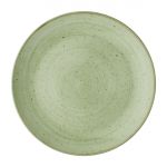 Churchill Stonecast Sage Green Coupe Plates (Pack of 12)