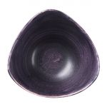 Churchill Stonecast Patina Deep Purple Triangle Bowls (Pack of 12)