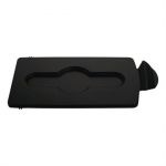 Rubbermaid Black Closed Lid for Slim Jim Bin