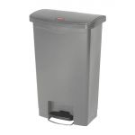Rubbermaid Slim Jim Front Step-On Pedal Bin Grey 50Ltr