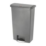 Rubbermaid Slim Jim Front Step-On Pedal Bin Grey 68Ltr