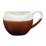 Churchill Monochrome Bulb Cups Cinnamon Brown 300ml (6 Pack)