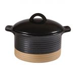 Churchill Black Igneous Cocotte 530ml 20oz (6 Pack)