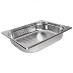 Vogue Stainless Steel Perforated 1/2 Gastronorm Tray