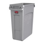 Rubbermaid Slim Jim Container With Venting Channels Grey 60Ltr