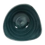 Churchill Stonecast Patina Triangular Bowls Rustic Teal 153mm (12 Pack)