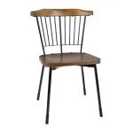 Bolero Scandi Side Chairs Black (2 pack)
