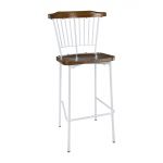 Bolero Scandi High Stools White (Pack of 2)