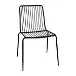 Bolero Steel Wire Dining Chairs Black (Pack of 4)