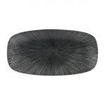 Churchill Studio Prints Agano Oblong Chefs Plates Black 355x 189mm (6 Pack)