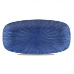 Churchill Studio Prints Agano Oblong Chefs Plates Blue 355x 189mm (6 Pack)