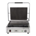 Buffalo Large Ribbed Top Contact Grill