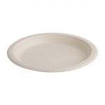 Fiesta Compostable Bagasse Round Plates Natural Colour (Pack of 50)