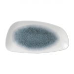 Churchill Raku Geo Plates Topaz Blue 298x143mm (12 Pack)