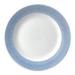 Churchill Isla Spinwash Ocean Blue Profile Footed Plates 260mm (12 Pack)