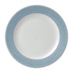 Churchill Isla Spinwash Profile Footed Plates Ocean Blue 232mm (12 Pack)
