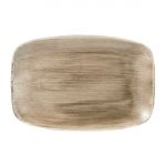 Churchill Stonecast Patina Oblong Plates Antique Taupe 305x198mm (6 Pack)