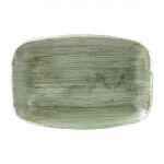 Churchill Stonecast Patina Oblong Plates Burnished Green 305x198mm (6 Pack)