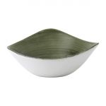 Churchill Stonecast Patina Lotus Bowl Burnished Green 178mm (12 Pack)
