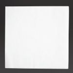 Fiesta Recyclable Dinner Napkin White 40x40cm 2ply 1/4 Fold (2000 Pack)