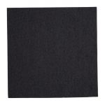Fiesta Recyclable Dinner Napkin Black 40x40cm 2ply 1/4 Fold (2000 Pack)