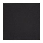 Fiesta Recyclable Dinner Napkin Black 40x40cm 3ply 1/4 Fold (1000 Pack)
