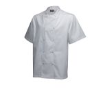 Basic Stud Jacket (Short Sleeve) White XXL Size